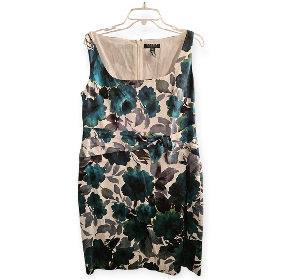 Lauren Ralph Lauren Dresses & Skirts - Lauren Ralph Lauren Floral Sleeveless 100% Cotton Dress Women 16